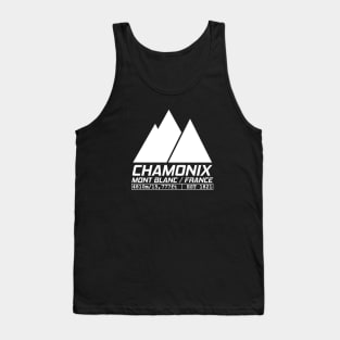 Chamonix Ski Resort Mont Blanc France Tank Top